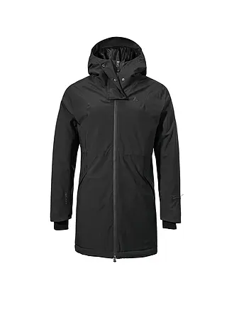 SCHÖFFEL | Damen Winterparka Crivat 2L Hoodie | schwarz
